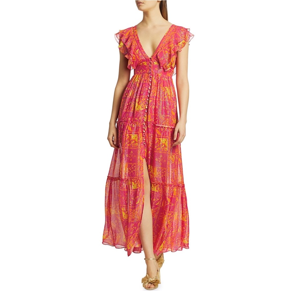 HAMANT & NANDITA PRINTED MAXI DRESS